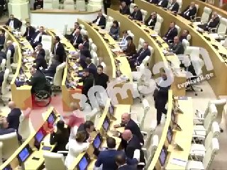 Драка в парламенте Грузии после отчета премьера Кобахидзе: что известно