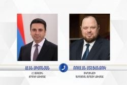 Ален Симонян и Руслан Стефанчук обсудили межпарламентское сотрудничество: что известно в Гаваре